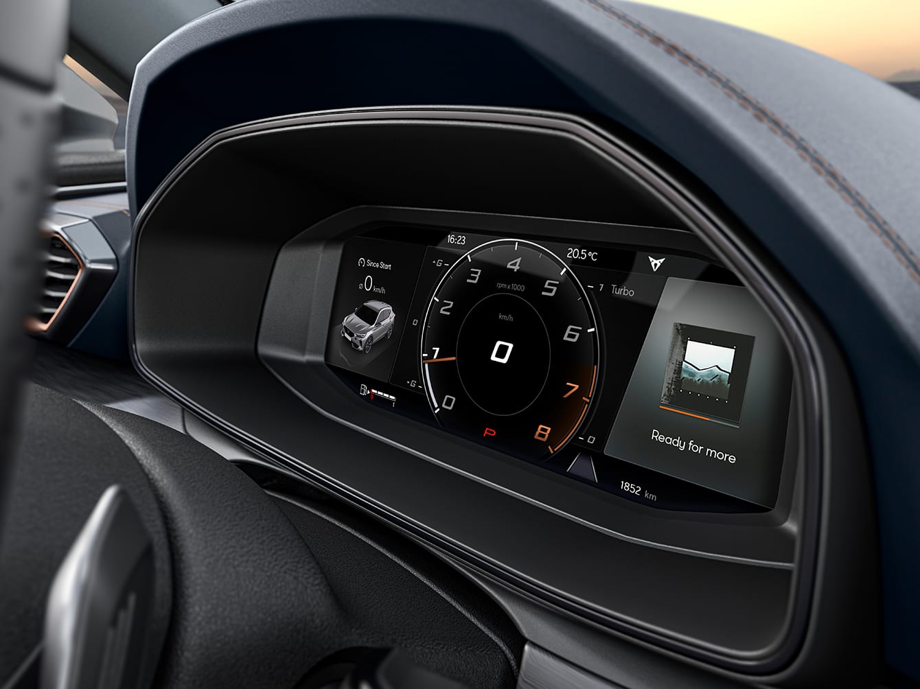 new cupra formentor 10.2-inch digital cockpit display