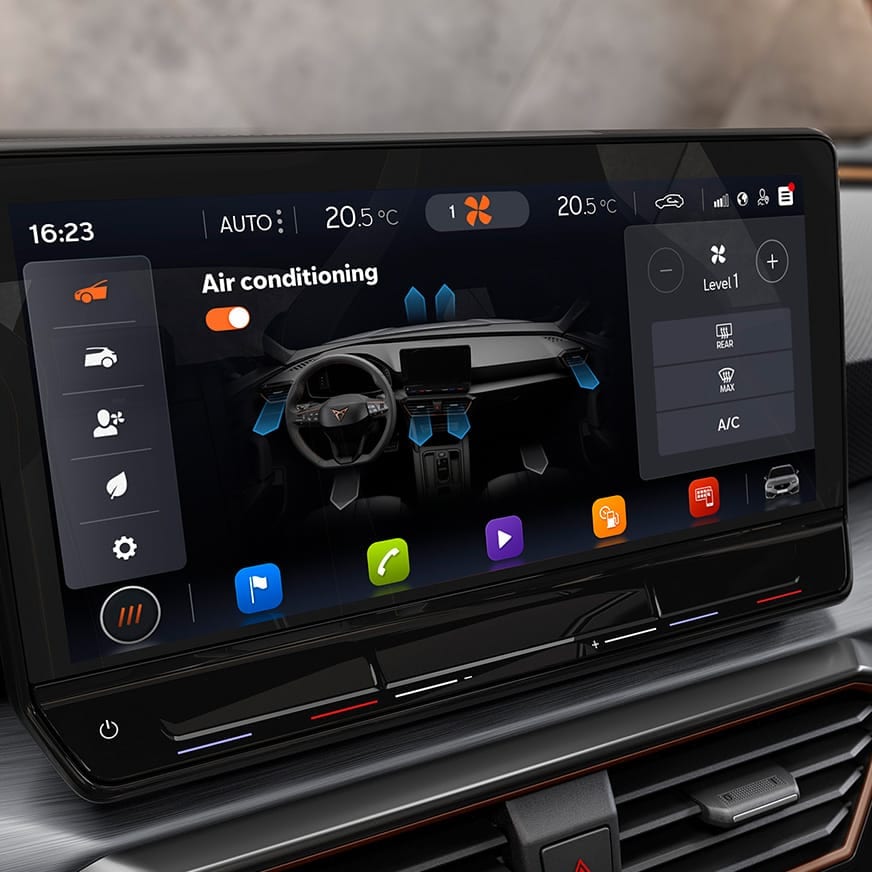 CUPRA Electric performance digital cockpit